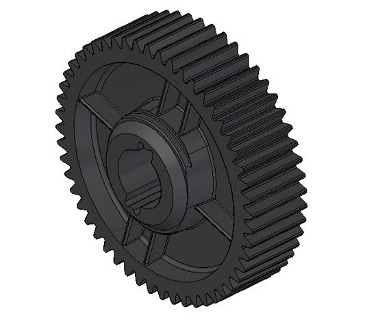 ZAHNRAD, GROSS, KUNSTSTOFF